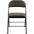 900 Star Trail Black Fabric Padded Metal Frame Folding Chair (4-Pack)