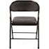 900 Star Trail Black Fabric Padded Metal Frame Folding Chair (4-Pack)