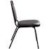National Public Seating Midnight Blue Seat Black Sandtex Frame Vinyl Upholstered Stack Chair (Pack of 4)