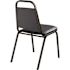 National Public Seating Midnight Blue Seat Black Sandtex Frame Vinyl Upholstered Stack Chair (Pack of 4)
