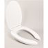 CENTOCO 820STSS Elongated Open Front Commercial Toilet Seat with Cover in White