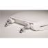 CENTOCO 820STSS Elongated Open Front Commercial Toilet Seat with Cover in White