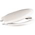 CENTOCO Elongated Open Front Toilet Seat in White