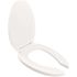 CENTOCO Elongated Open Front Toilet Seat in White