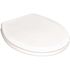 CENTOCO Round Closed Front Toilet Seat in White