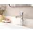 CLEVELAND FAUCET GROUP Slate Single Hole Single-Handle Bathroom Faucet with Metal Drain Assembly in Chrome