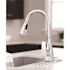 CLEVELAND FAUCET GROUP Slate Single-Handle Pull-Down Sprayer Kitchen Faucet with Deck Plate in Chrome