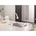 CLEVELAND FAUCET GROUP Slate Single-Handle Pull-Down Sprayer Kitchen Faucet with Deck Plate in Chrome