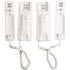 AIPHONE AT-406 Series Surface Mount 1-Channel Audio Intercom with One AT-206 Master Station, One AT-306 Sub Station, White