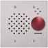IE Series Flush Mount 1-Channel Audio - Red Button Door Station Intercom with Vandal, Weather Resistant, Stainless Steel
