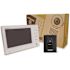 JO Series Surface Mount 1-Channel Audio and Video Intercom with 7 in. Direct View, TFT color LCD Display, White - Gray