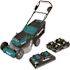 Makita 21 in. 18V X2 (36V) LXT Lithium-Ion Cordless Walk Behind Push Lawn Mower Kit with 4 Batteries (5.0 Ah)