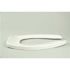 CENTOCO Elongated Open Front No Cover Commercial Toilet Seat in White