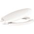 CENTOCO Fast-N-Lock Round Commercial Toilet Seat with Cover in White