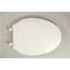 CENTOCO Fast-N-Lock Elongated Commercial Toilet Seat with Cover in White