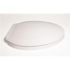 CENTOCO Antimicrobial and Fire Retardant Elongated Closed Front Commercial Toilet Seat with Cover in White