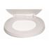 CENTOCO Antimicrobial and Fire Retardant Elongated Closed Front Commercial Toilet Seat with Cover in White
