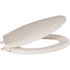 CENTOCO Antimicrobial and Fire Retardant Elongated Closed Front Commercial Toilet Seat with Cover in White
