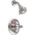 Delta 1-Handle Wall Mount Shower Only Faucet Trim Kit in Chrome (Valve Not Included)
