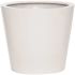Vasesource Essex 13.75 in. x 15.75 in. x 15.75 in. Glossy White Fiberstone Planter