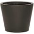 Vasesource Essex 15.75 in. x 19.75 in. x 19.75 in. Matte Black Fiberstone Planter