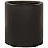 Vasesource Cambridge 11.5 in. x 11.5 in. x 11.5 in. Matte Black Fiberstone Planter