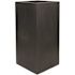 Vasesource Bristol 31.5 in. x 16 in. x 16 in. Black Fiberstone Planter