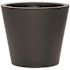 Vasesource Essex 23.75 in. x 26.75 in. x 26.75 in. Black Fiberstone Planter