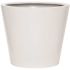 Vasesource Essex 23.75 in. x 26.75 in. x 26.75 in. Glossy White Fiberstone Planter