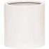 Vasesource Cambridge 11.5 in. x 11.5 in. x 11.5 in. Glossy White Fiberstone Planter