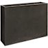 Vasesource Carlo 35.5 in. x 13 in. x 48.8 in. Black Fiberstone Planter