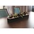 Vasesource Carlo 3.75 in. x 6 in. x 31.5 in. Black Fiberstone Planter