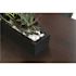 Vasesource Carlo 3.75 in. x 6 in. x 31.5 in. Black Fiberstone Planter