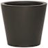 Vasesource Essex 13.75 in. x 15.75 in. x 15.75 in. Matte Black Fiberstone Planter