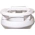 CENTOCO ADA Compliant 3 in. Raised Elongated Open Front No Cover Elevated Toilet Seat in White