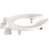 CENTOCO ADA Compliant 3 in. Raised Elongated Open Front No Cover Elevated Toilet Seat in White