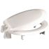 CENTOCO ADA Compliant 3 in. Raised Round Closed Front with Cover Toilet Seat in White