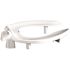 CENTOCO ADA Compliant 3 in. Raised Open Front No Cover Toilet Seat in White