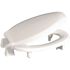 CENTOCO ADA Compliant 3 in. Raised Elongated with Cover Toilet Seat in White