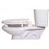 CENTOCO ADA Compliant Raised Elongated Open Front with Cover Toilet Seat in White