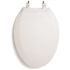 CENTOCO ADA Compliant Raised Elongated Open Front with Cover Toilet Seat in White
