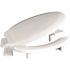 CENTOCO ADA Compliant Raised Elongated Open Front with Cover Toilet Seat in White
