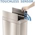 HLS COMMERCIAL 18 Gal. Wings Open Lid Sensor Stainless Steel Trash Can with Odor Filter