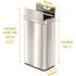HLS COMMERCIAL 18 Gal. Wings Open Lid Sensor Stainless Steel Trash Can with Odor Filter