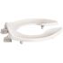 CENTOCO ADA Compliant Elongated Raised Open Front No Cover Toilet Seat in White