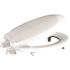CENTOCO ADA Compliant Round Raised Closed Front with Cover Toilet Seat in White