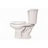 CENTOCO ADA Compliant 2 in. Raised Open Front No Cover Toilet Seat in White