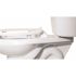 CENTOCO ADA Compliant 2 in. Raised Open Front No Cover Toilet Seat in White