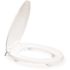 CENTOCO HL800STS ADA Compliant 2 in. Raised Elongated Closed Front with Cover Toilet Seat in White