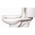 CENTOCO ADA Compliant 2 in. Raised Elongated with Cover Toilet Seat in White